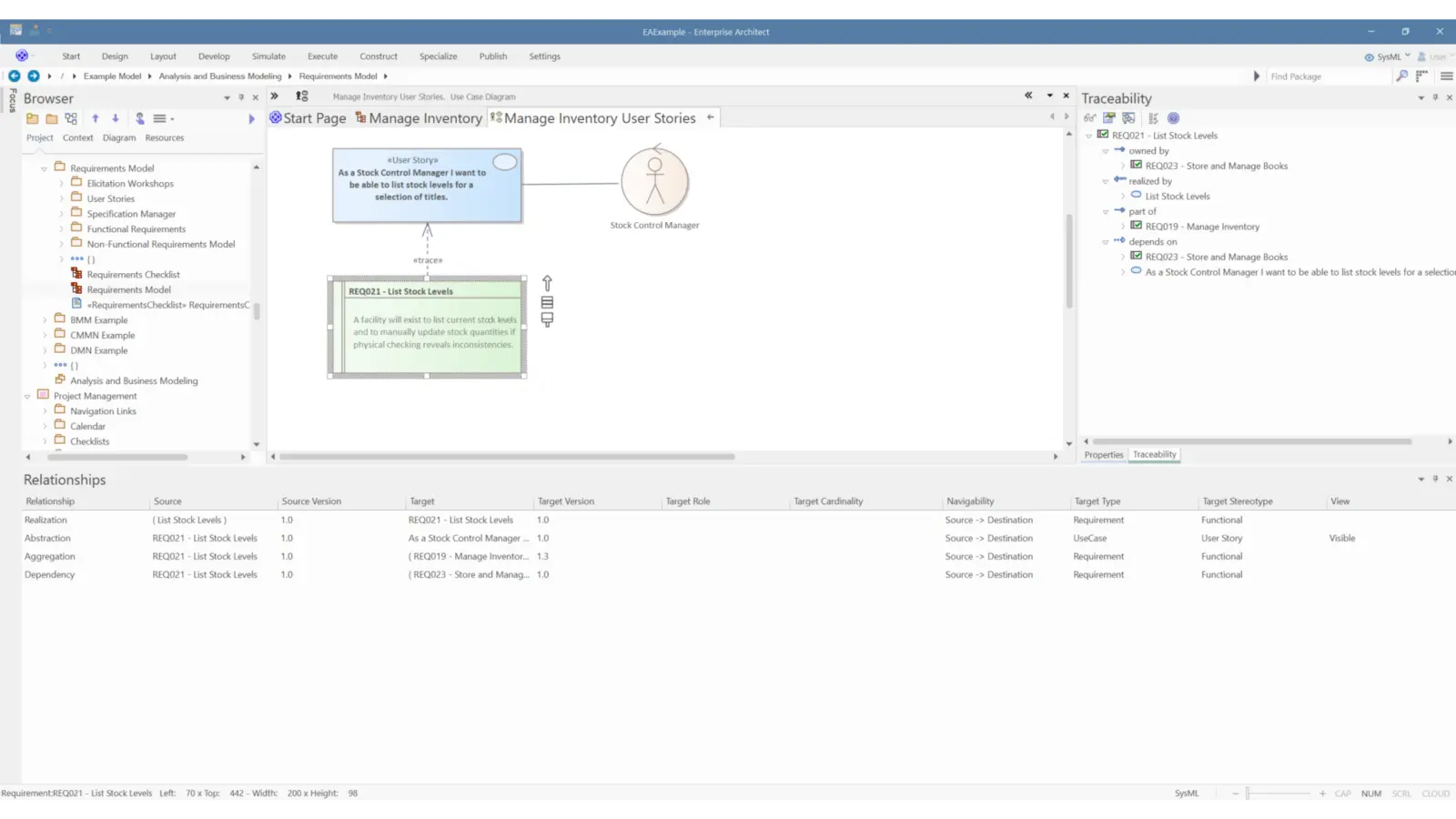 capture and manage requirements with sparx systems enterprise architect sparx ea